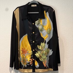 Fancy blouse black colorful top SOLE DIONE STUDIO made in Korea